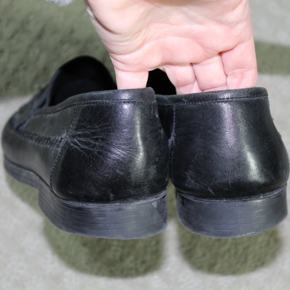 Georgio Brutini Black Men's Kiltie Basket Weave Tassel Loafers Shoes 11 M - Picture 5 of 6
